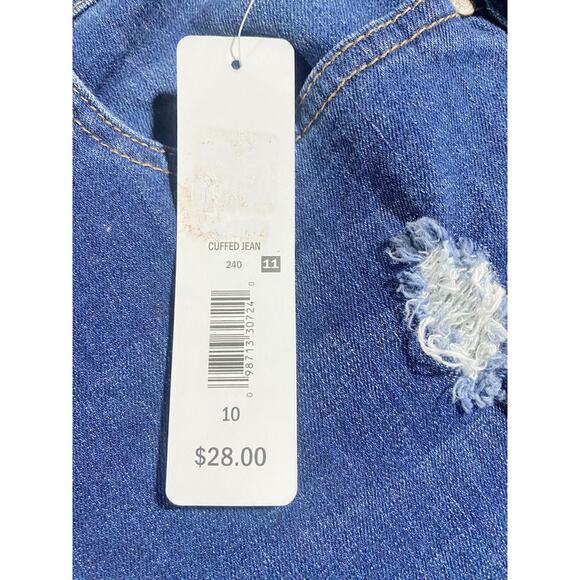 Massini Blue Jeans Women's Size 10 Skinny Mid-Rise Skinny Leg Distressed NWT - Picture 5 of 11